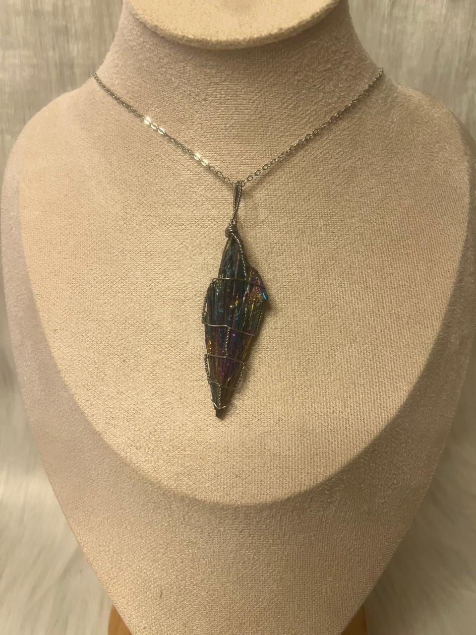 Titanium Kyanite necklace