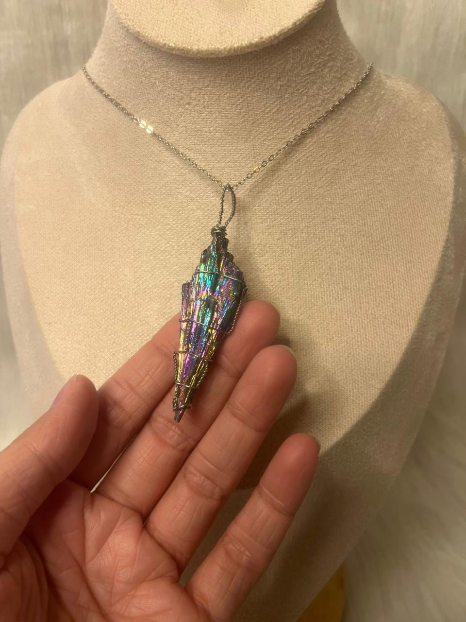 Titanium Kyanite necklace