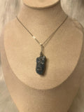 Blue apatite necklace