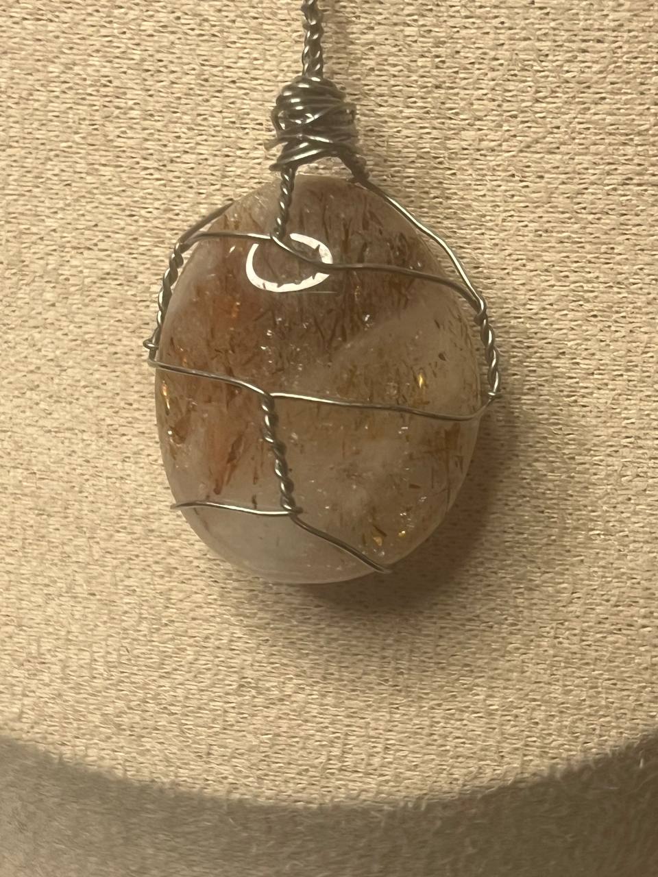 Golden rutile necklace