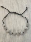 Selenite macrame bracelet