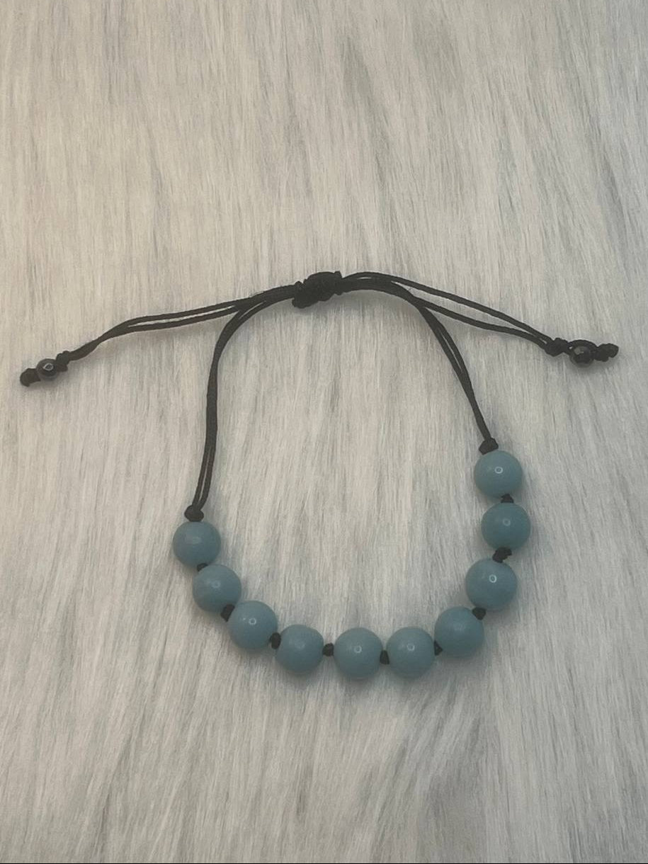 Amazonite macrame bracelet
