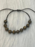 Tiger's eye macrame bracelet
