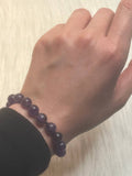 Amethyst macrame bracelet