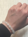 Rose quartz macrame bracelet