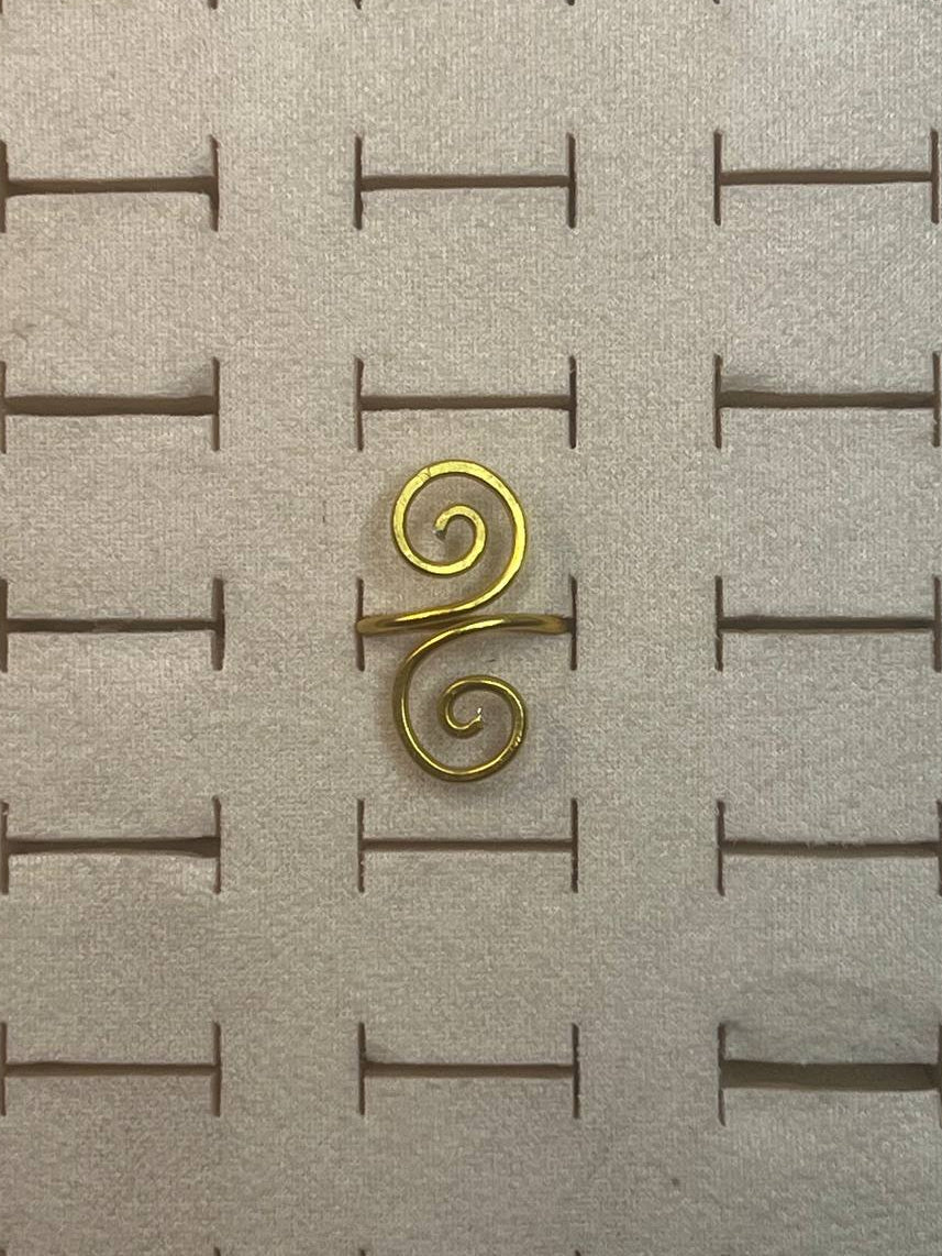 Two swirls ring