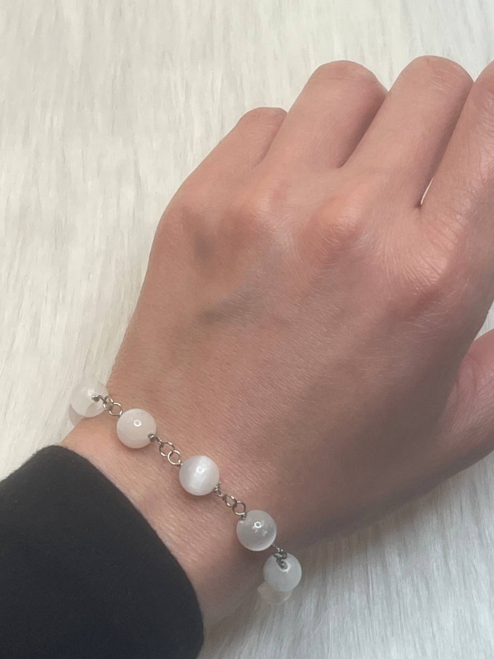 Selenite bracelet