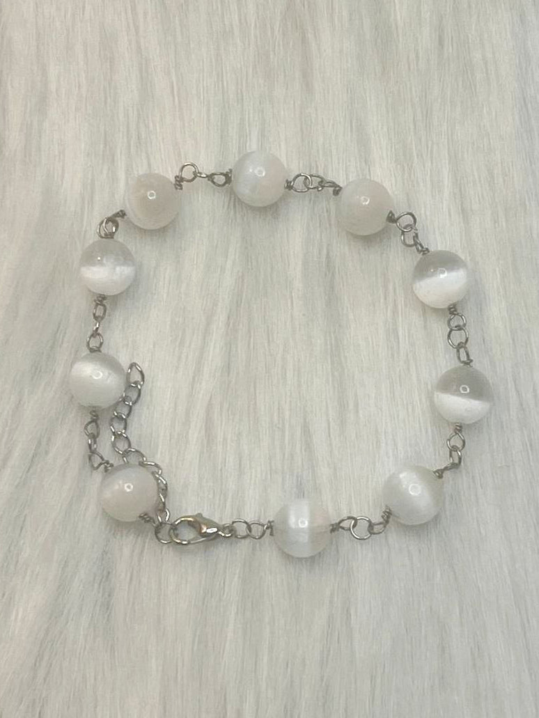 Selenite bracelet