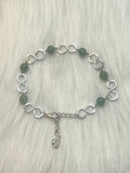 Infinity jade bracelet