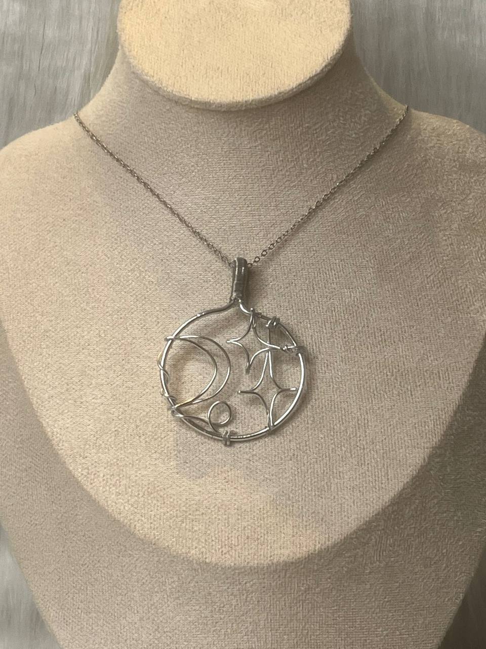 Celestial ring necklace