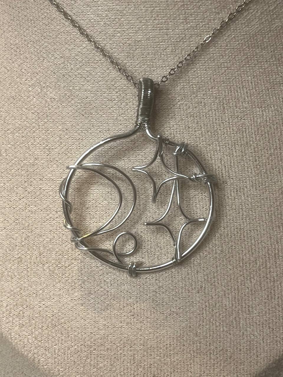 Celestial ring necklace