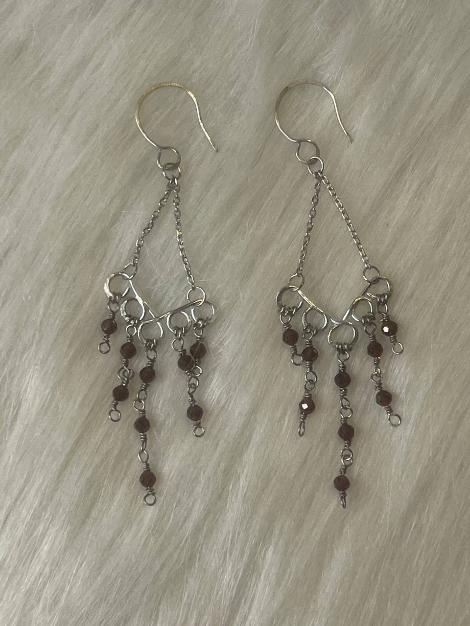 garnet earrings