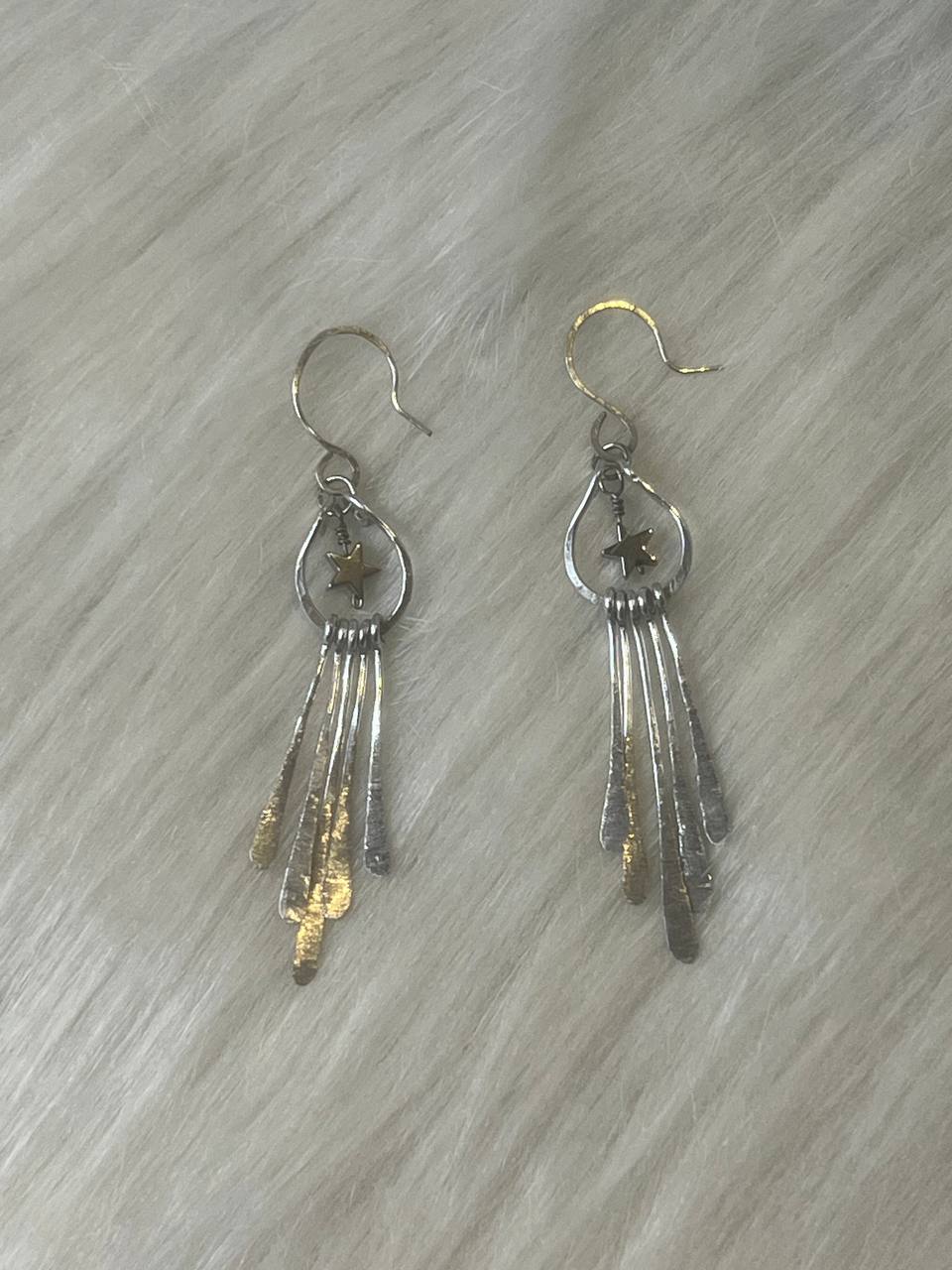 star hematite earrings