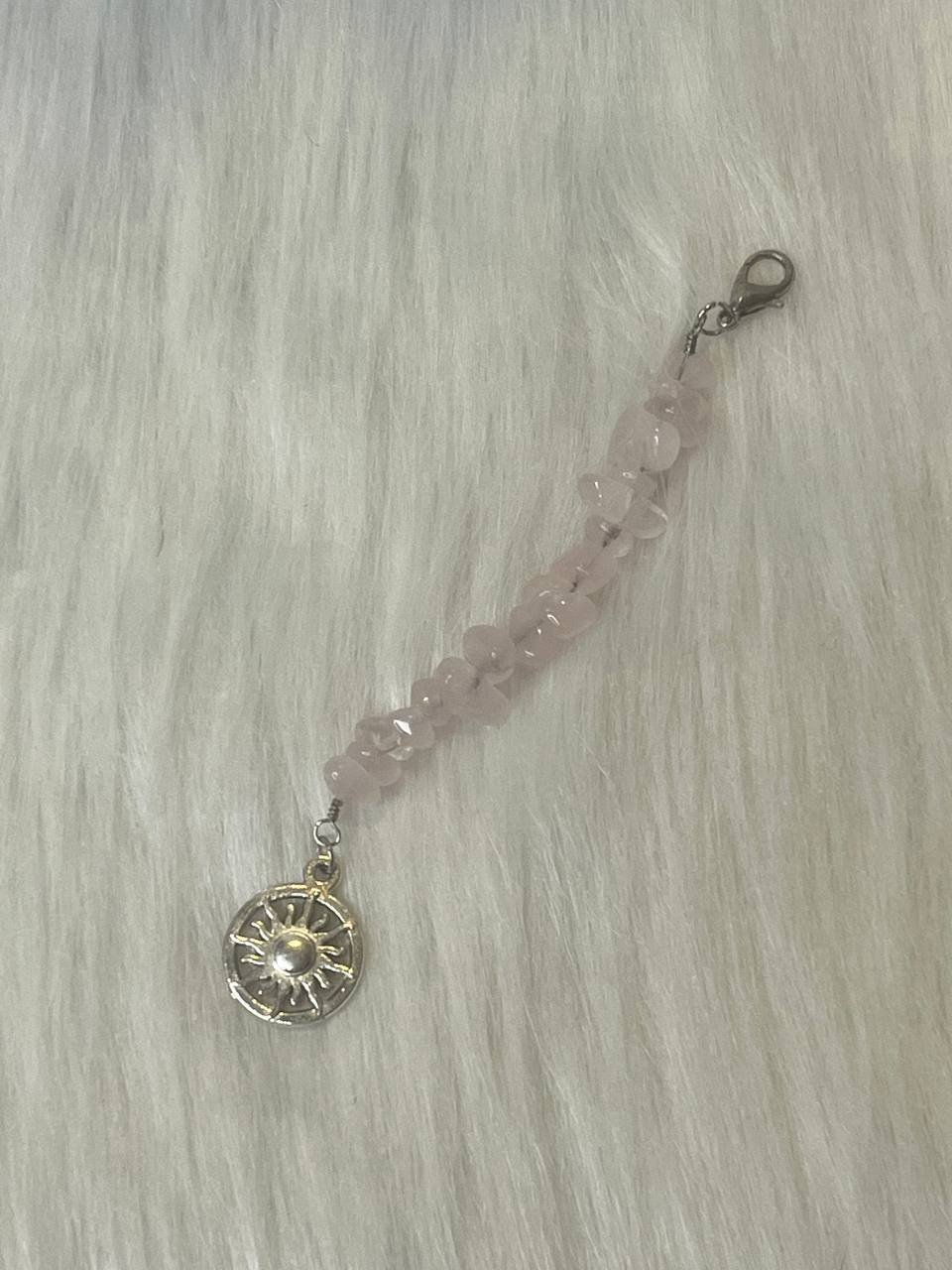 Rose quartz charm