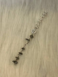 Tourmaline quartz hair charm