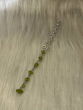 Peridot hair charm