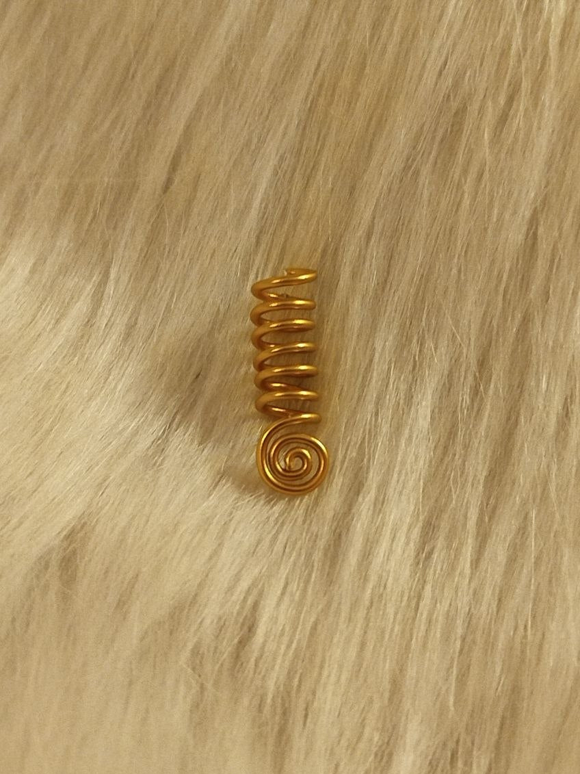Simple spiral hair charm