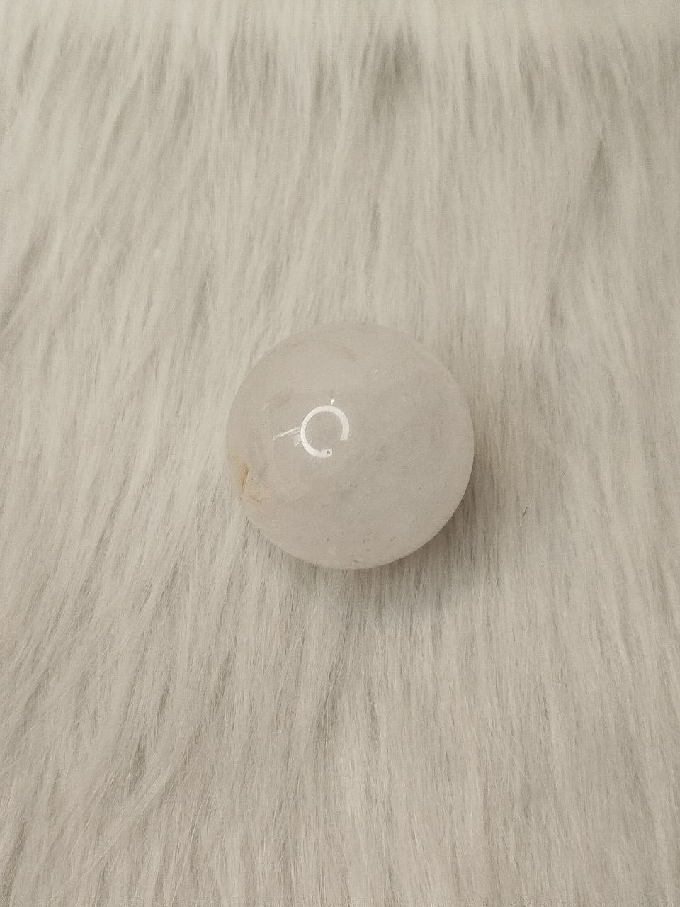 Clear quartz sphere