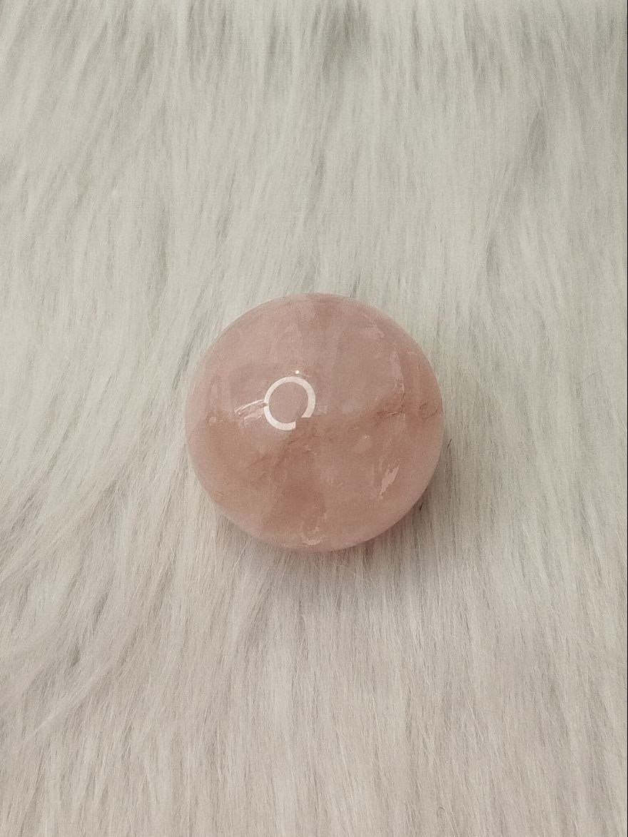 Rose quartz sphere