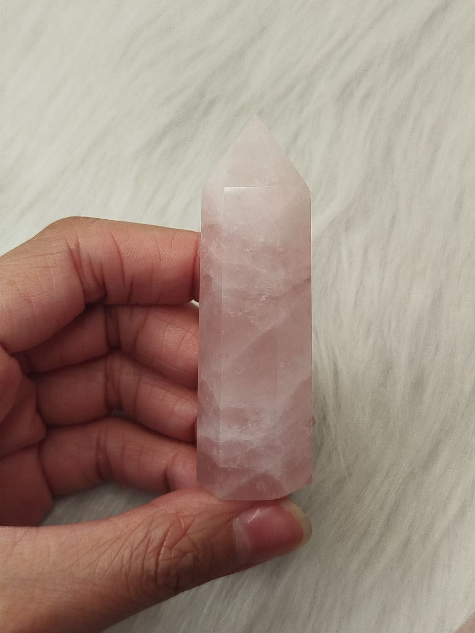 Rose quartz tower