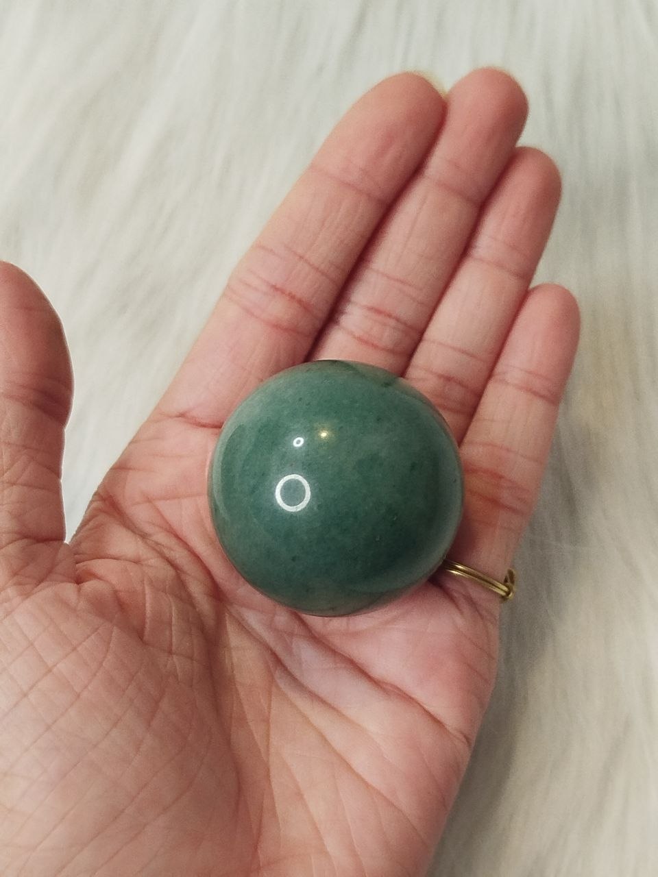 Green aventurine sphere