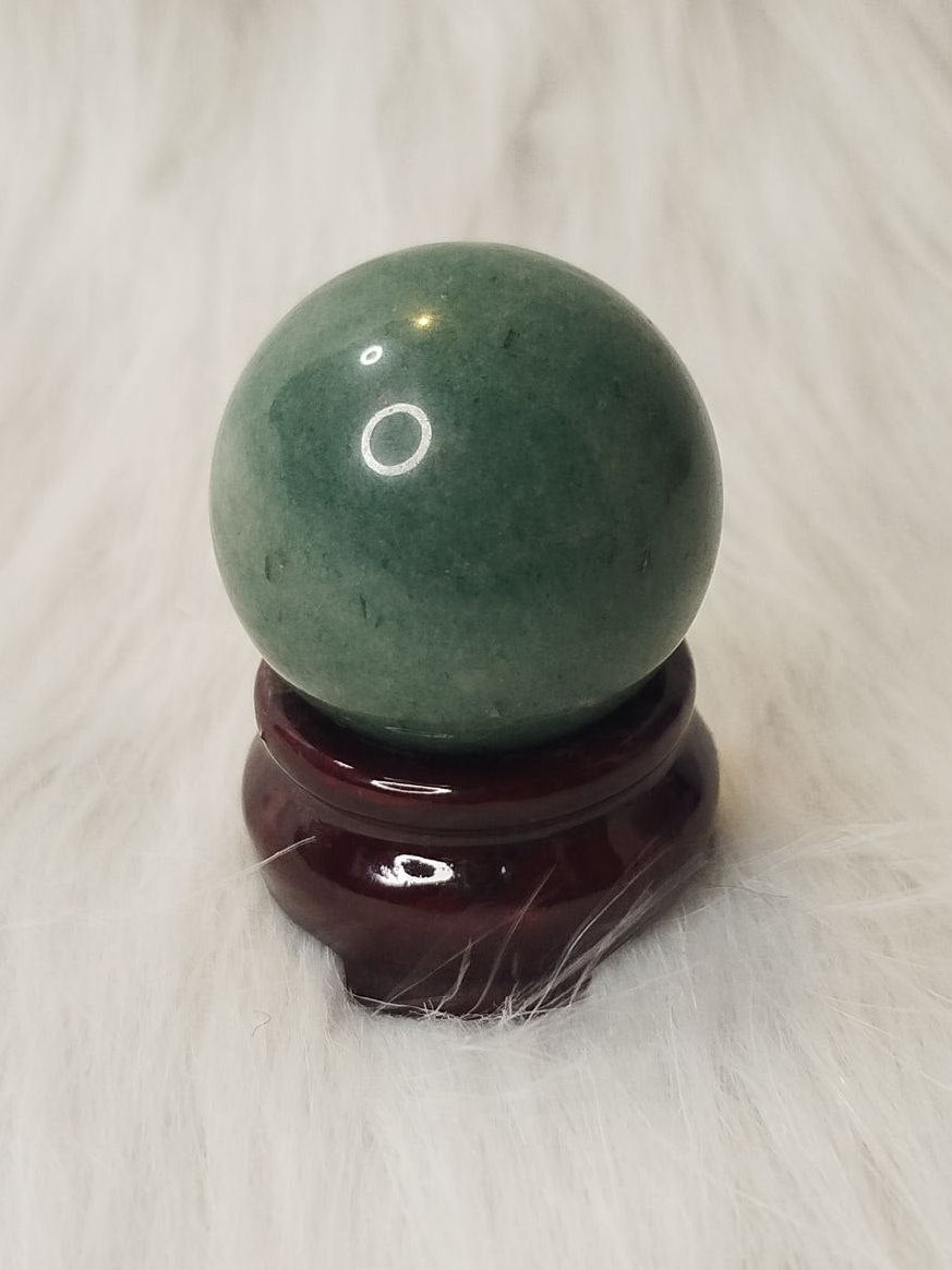 Green aventurine sphere