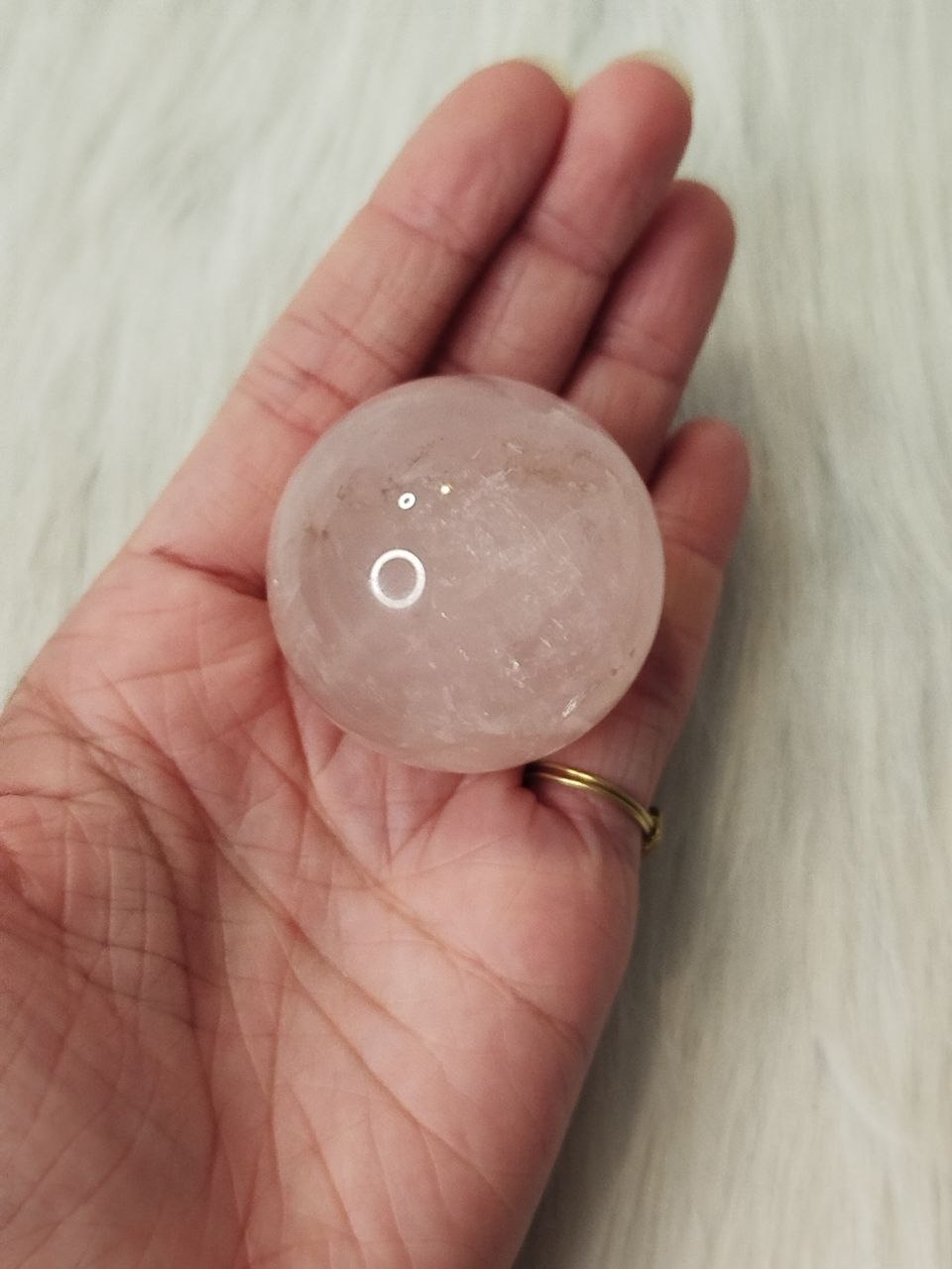 Rose quartz sphere