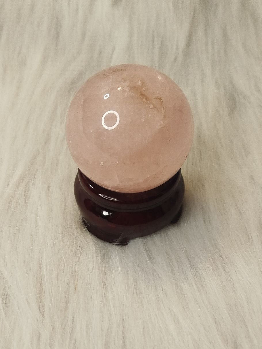 Rose quartz sphere