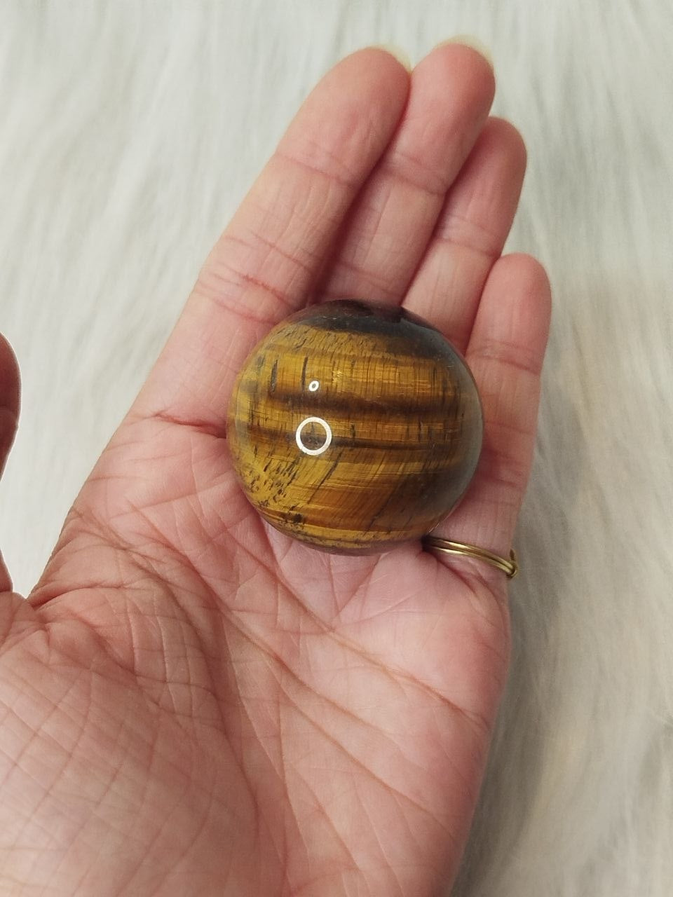 Tiger's eye sphere