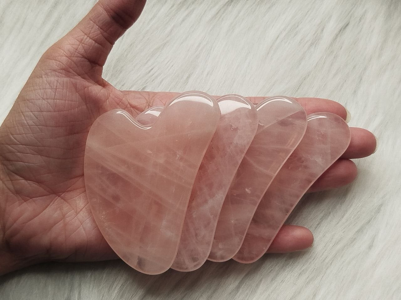 Rose quartz guasha