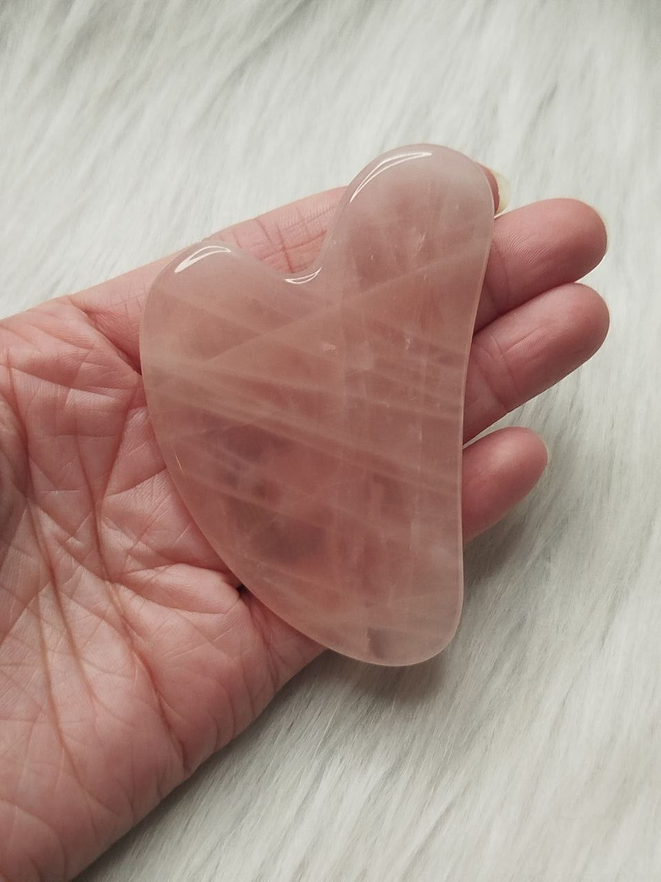 Rose quartz guasha
