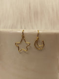 Astral brass earrings