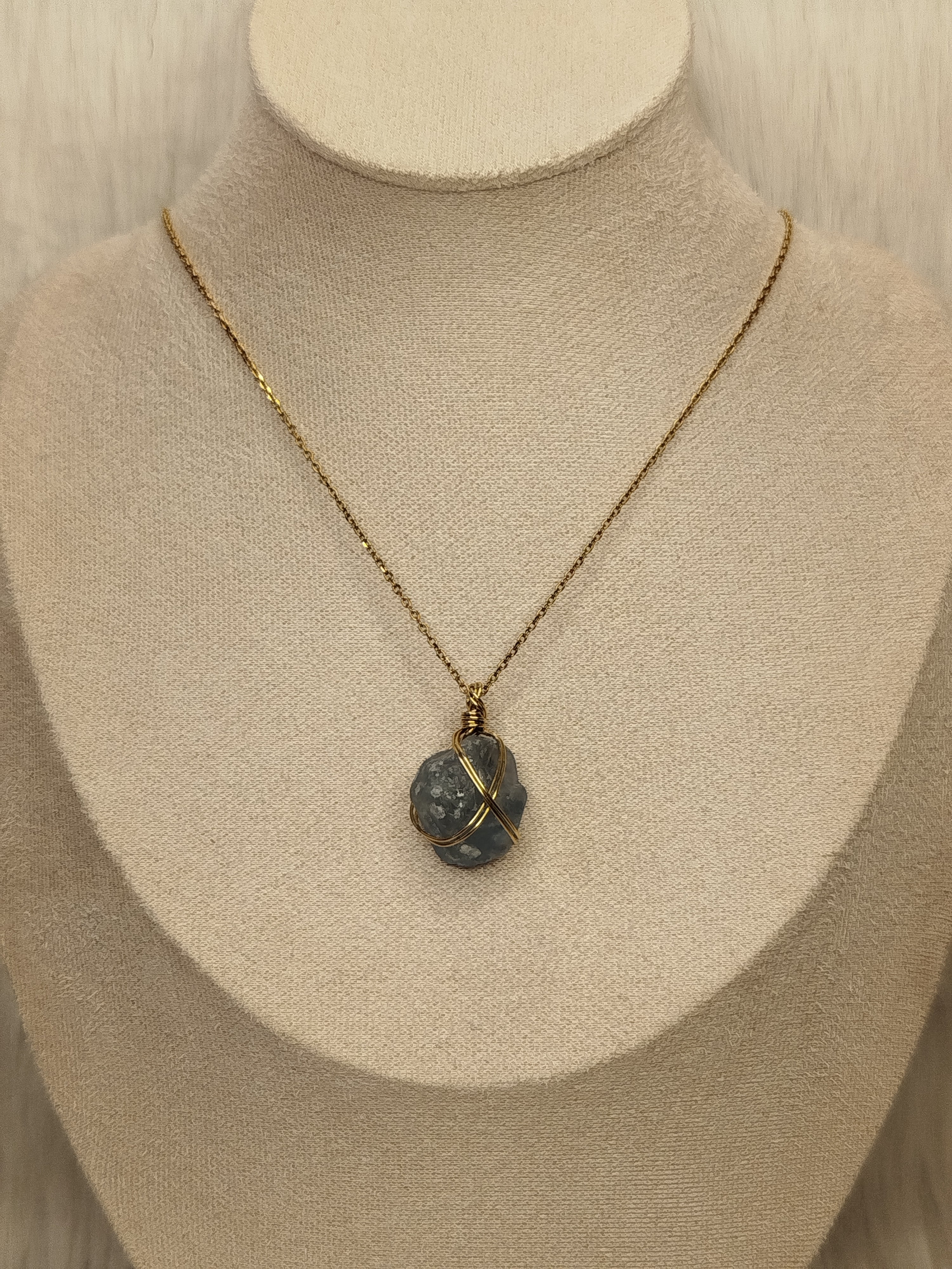 Celestite necklace
