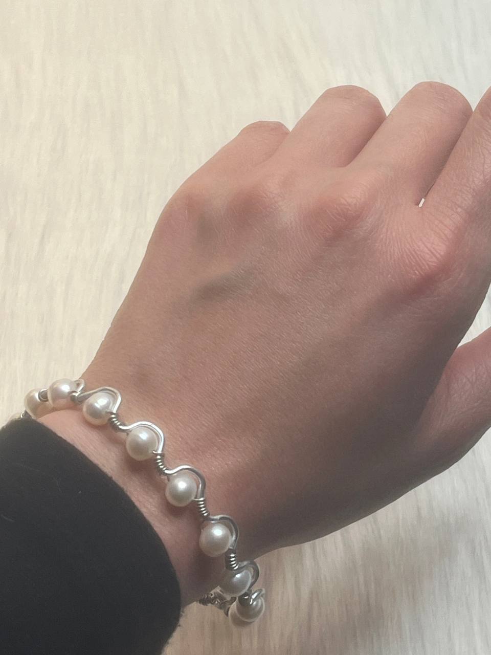 Pearl ripple bracelet