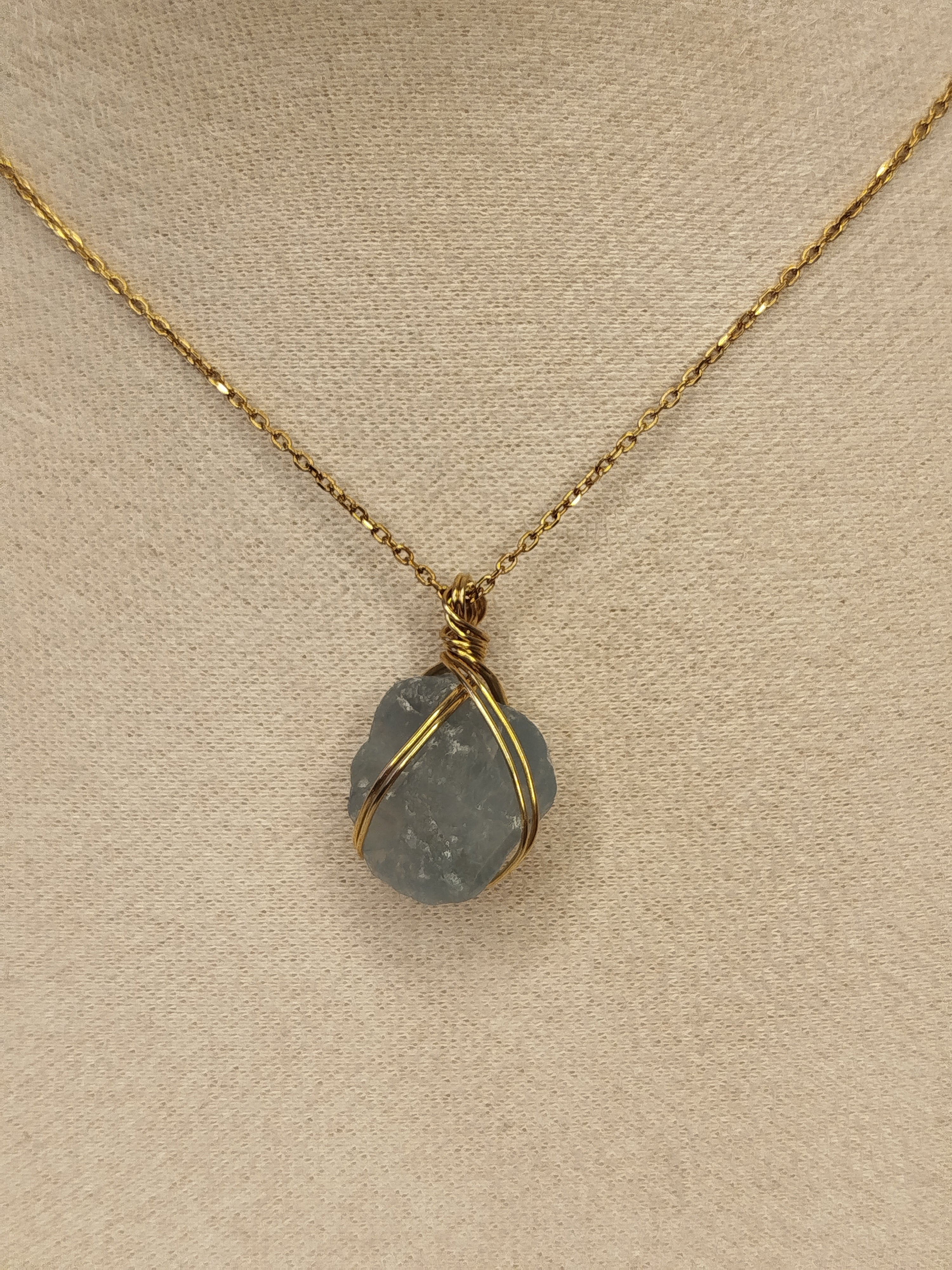 Celestite necklace