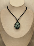 Amazonite macrame necklace