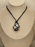 Howlite macrame necklace