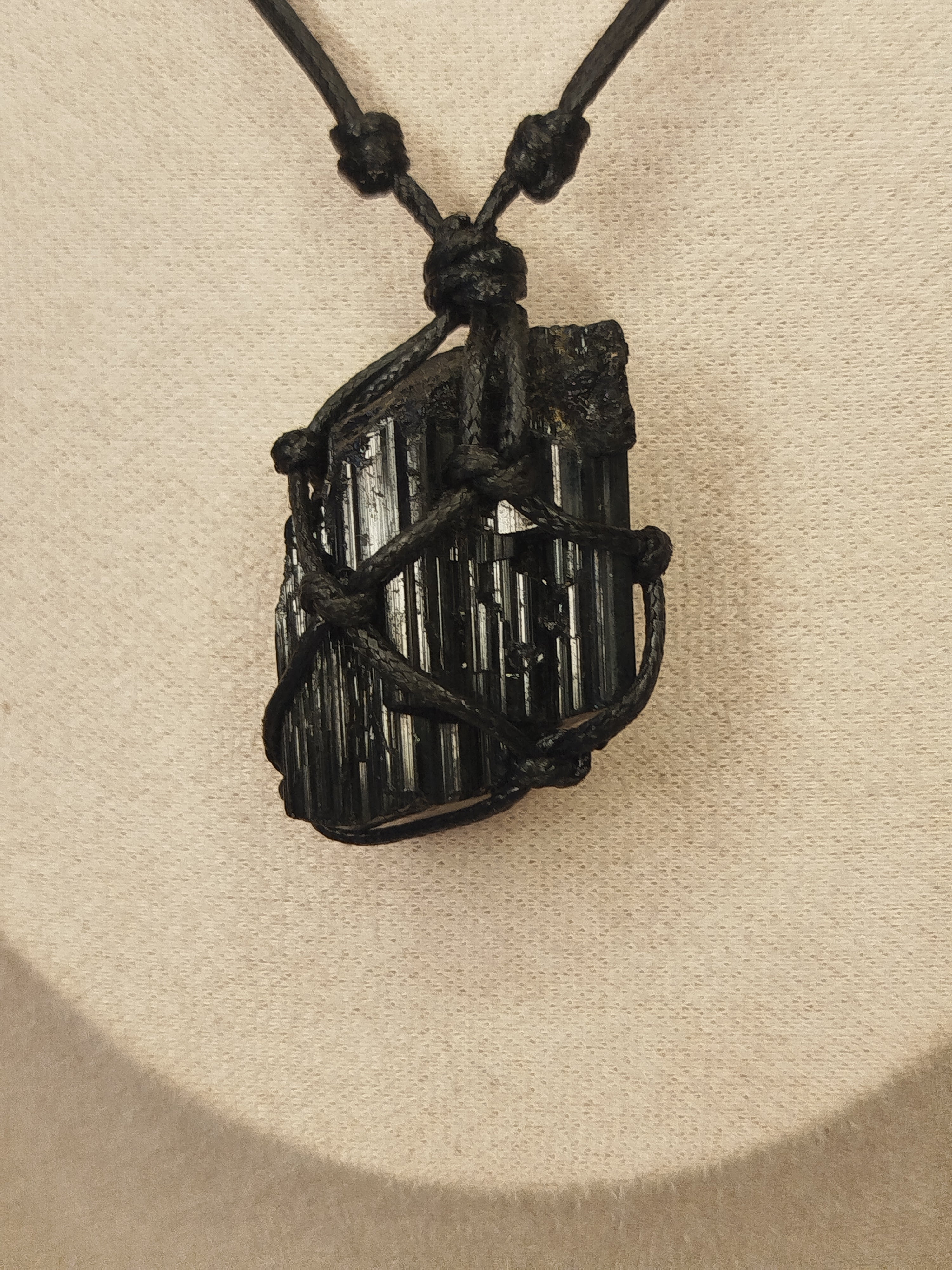 Black tourmaline necklace