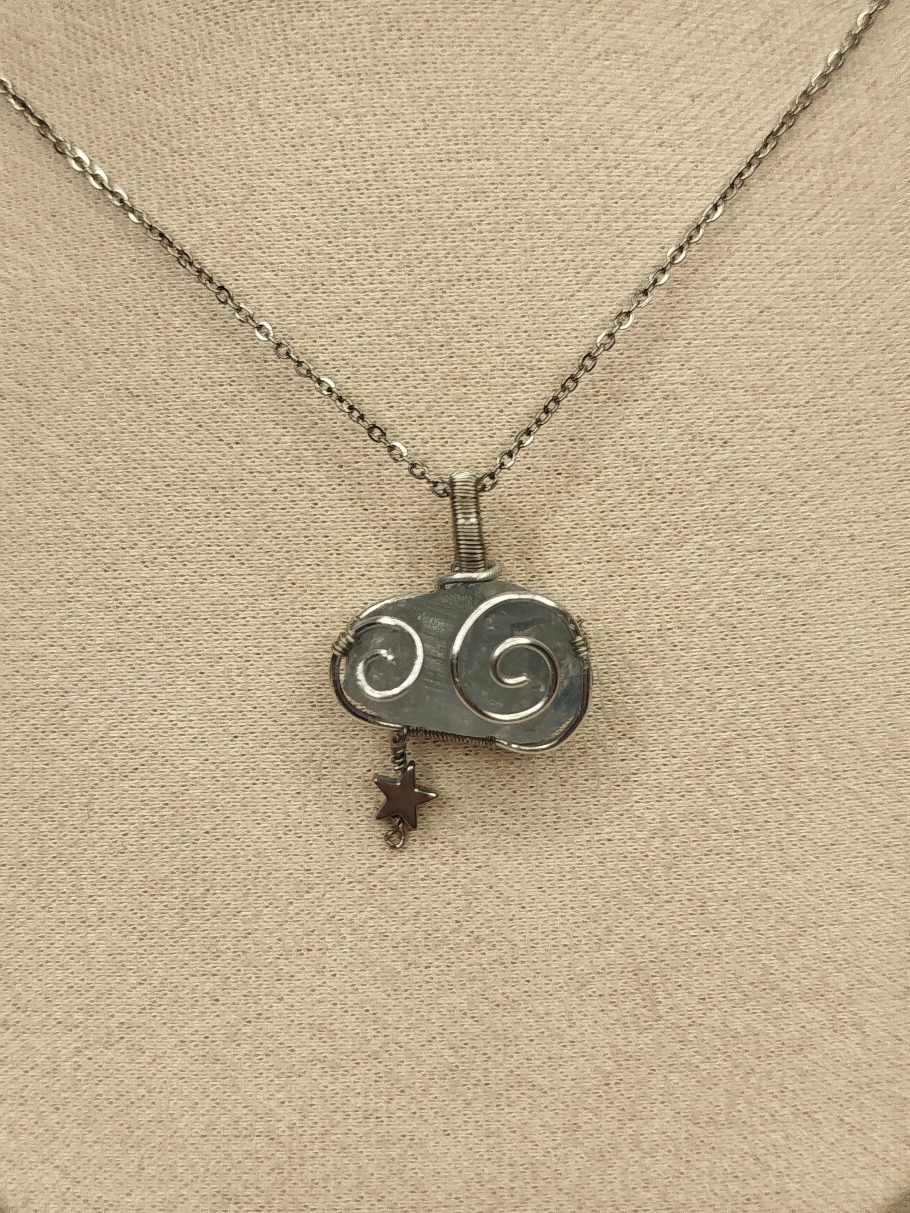 Nimbus celestite necklace