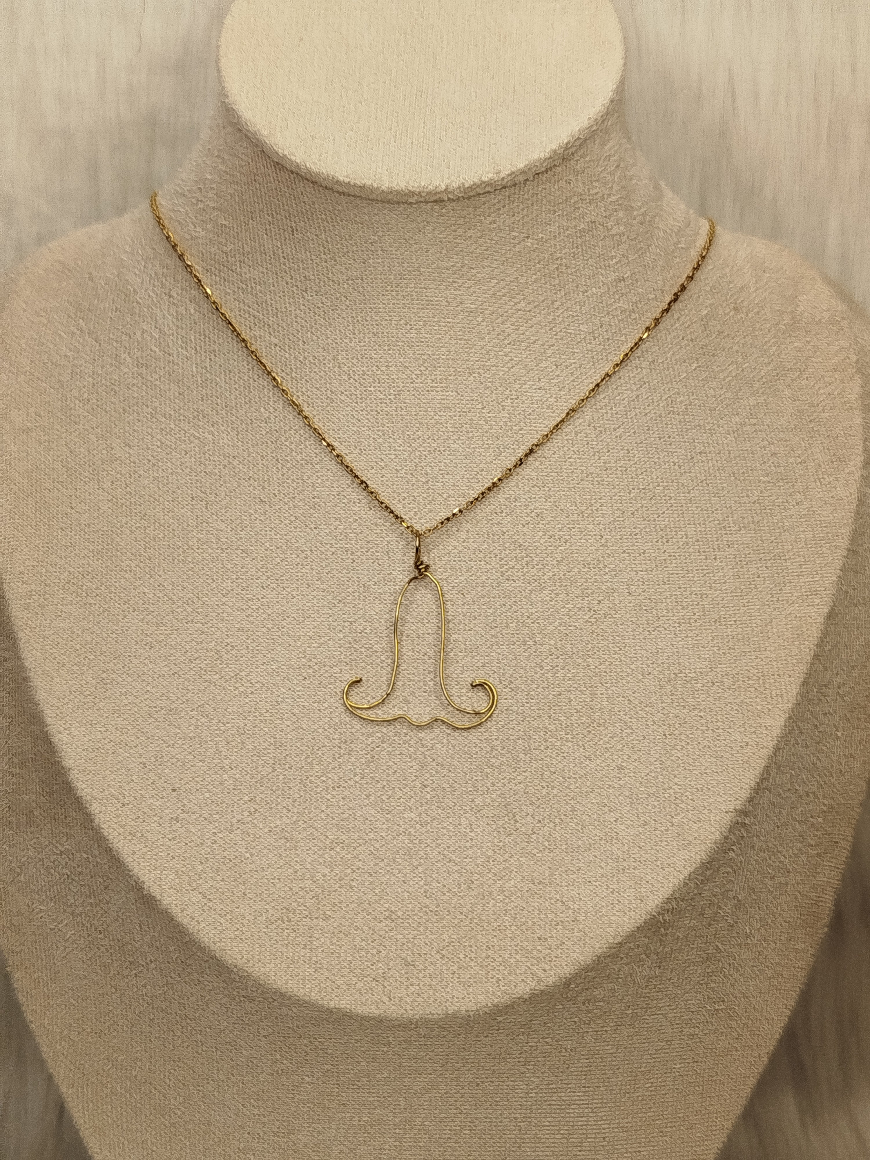 Angel's trumpet necklace