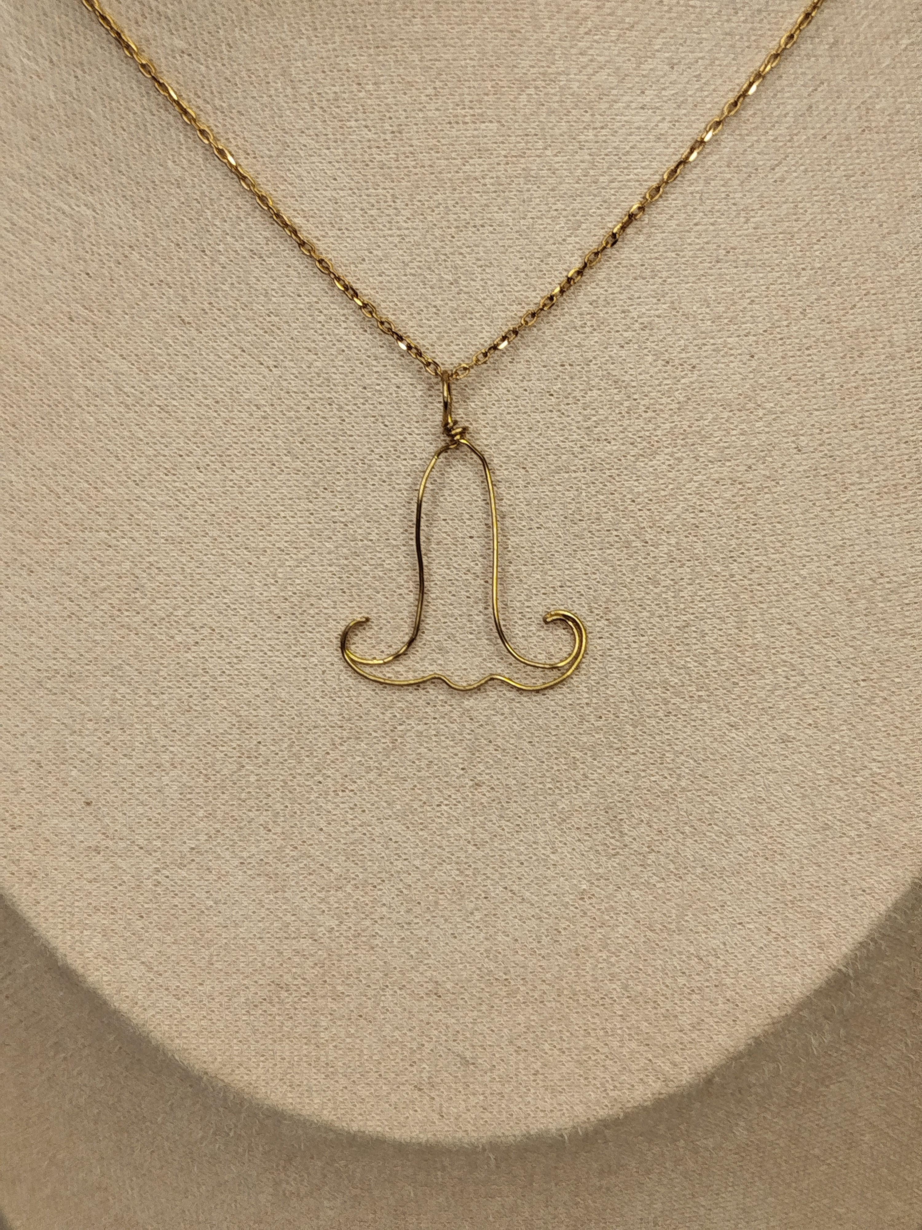 Angel's trumpet necklace