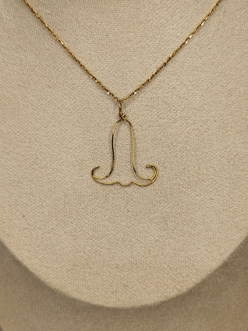 Angel's trumpet necklace