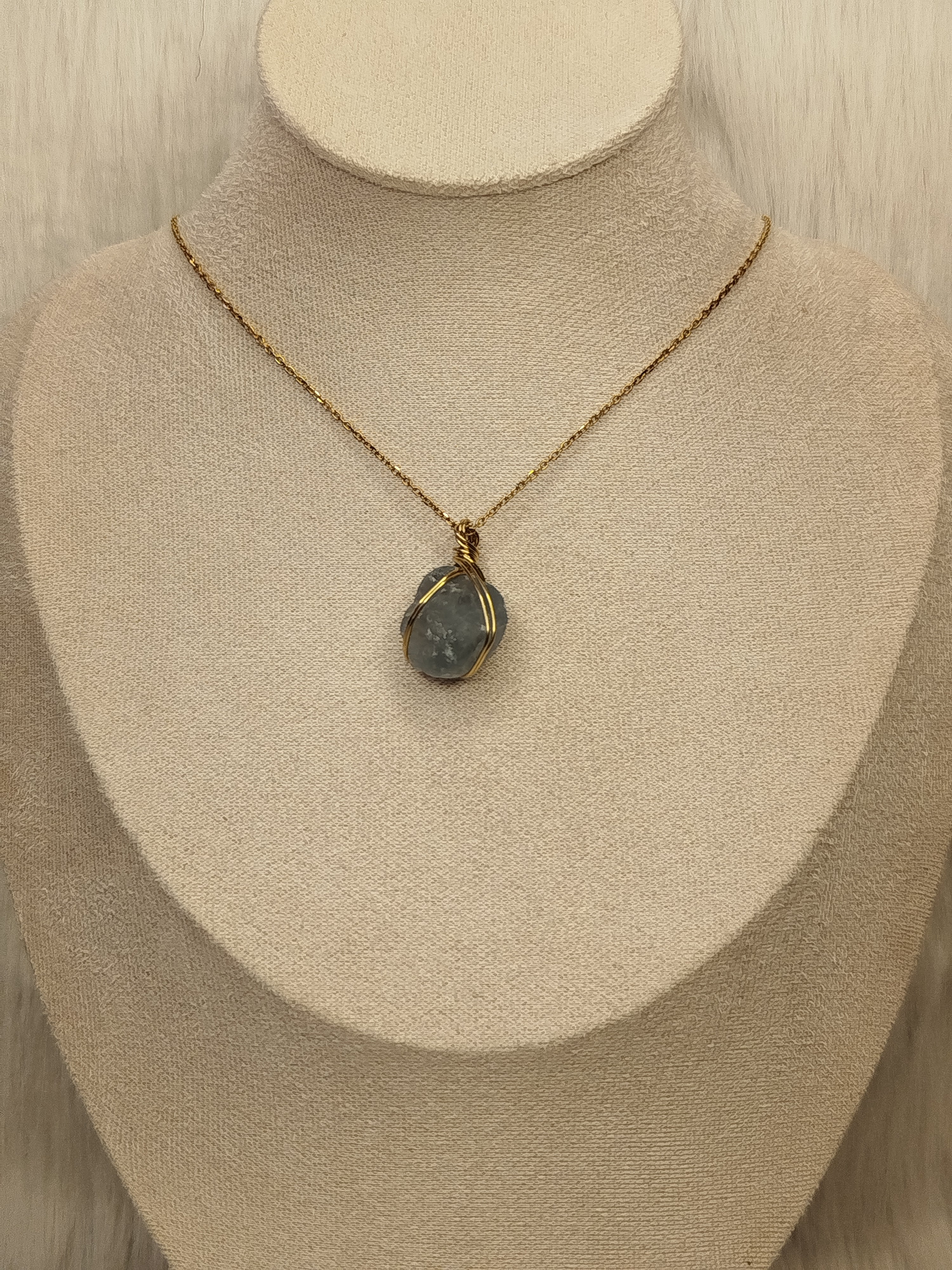 Celestite necklace