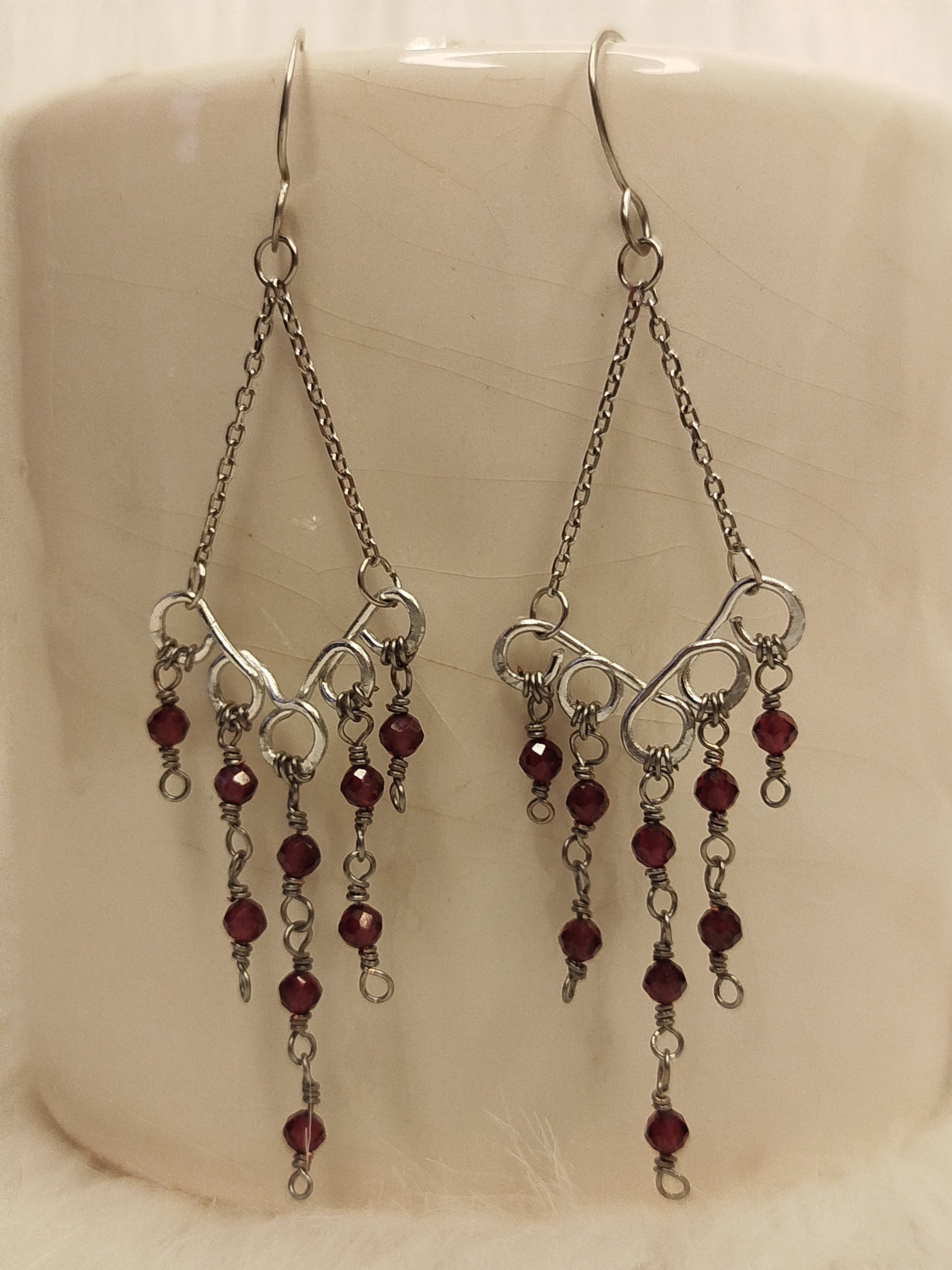 Garnet earrings