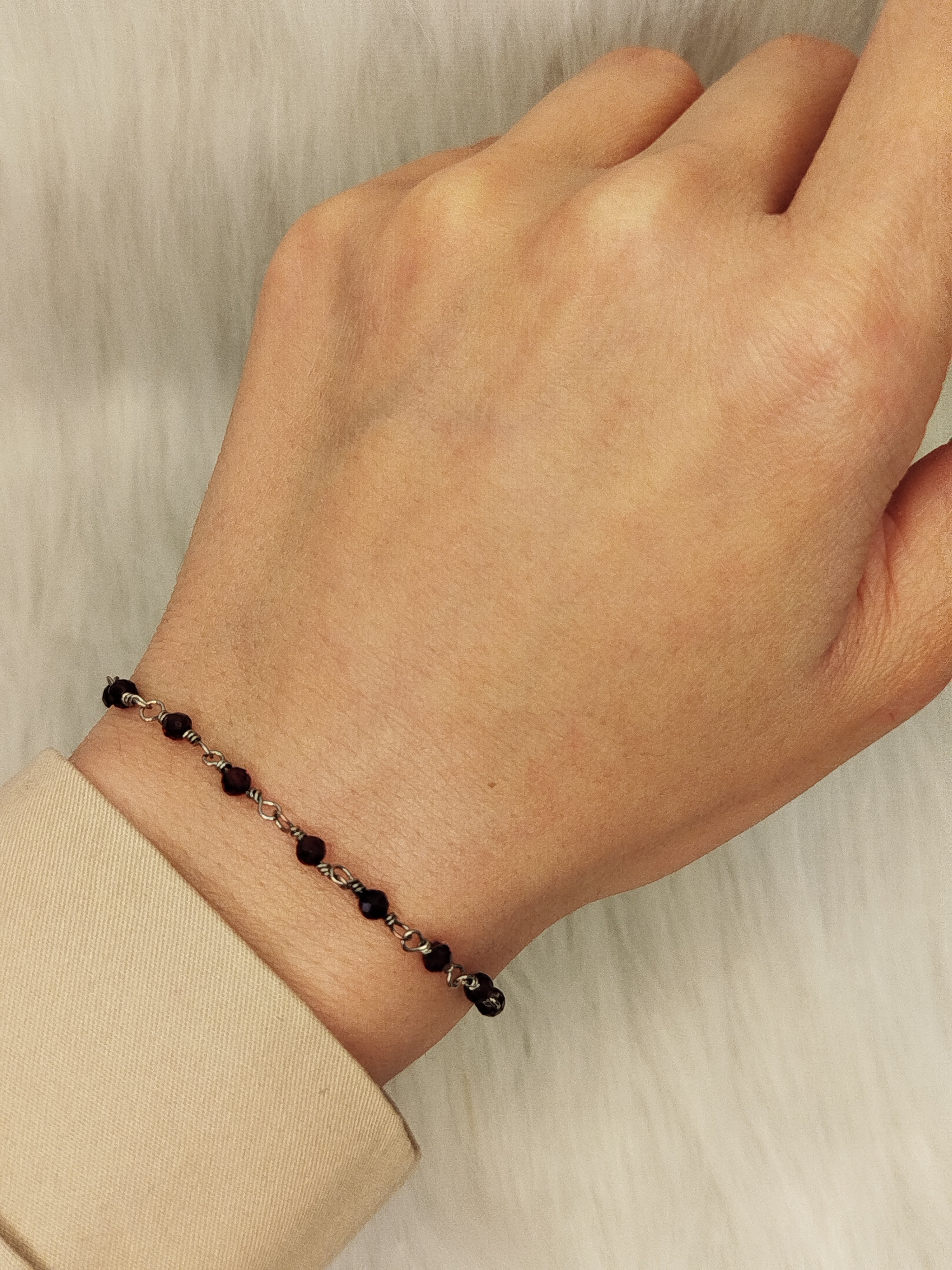 Garnet bracelet