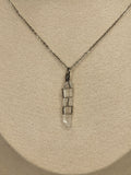 Clear quartz necklace