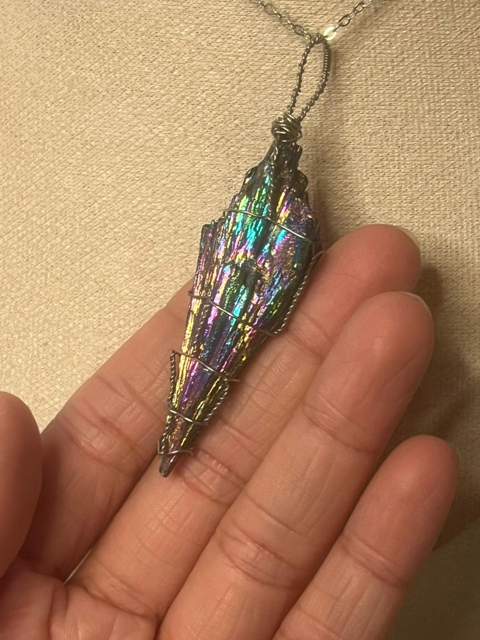 Titanium Kyanite necklace
