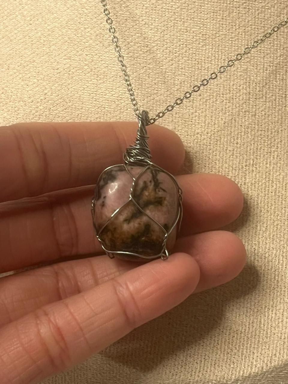 Rhodonite necklace